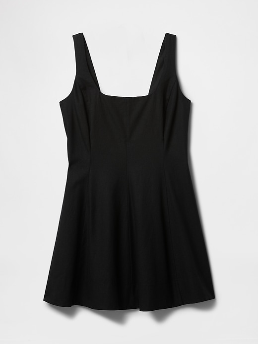 minikleid aus leinenmischung