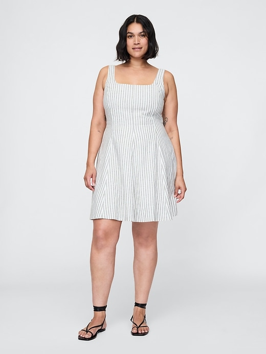 minikleid aus leinenmischung