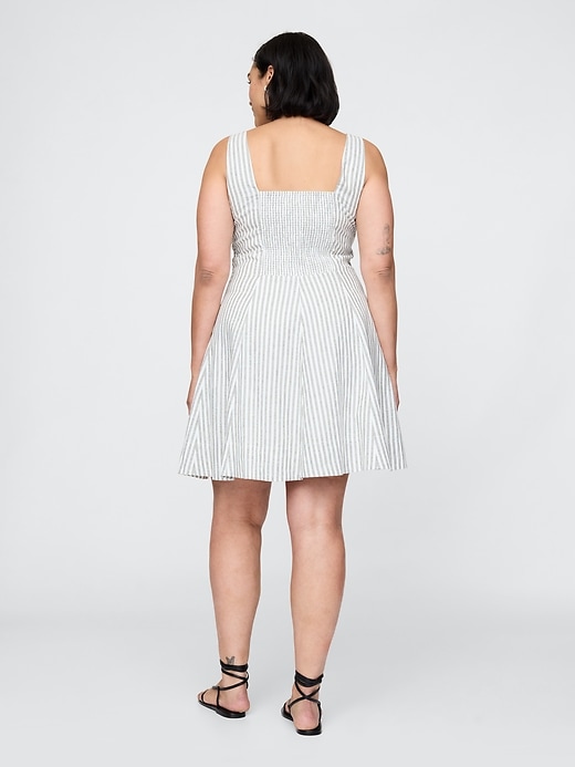 minikleid aus leinenmischung
