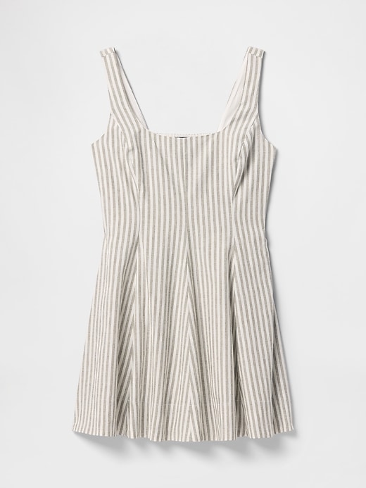 minikleid aus leinenmischung
