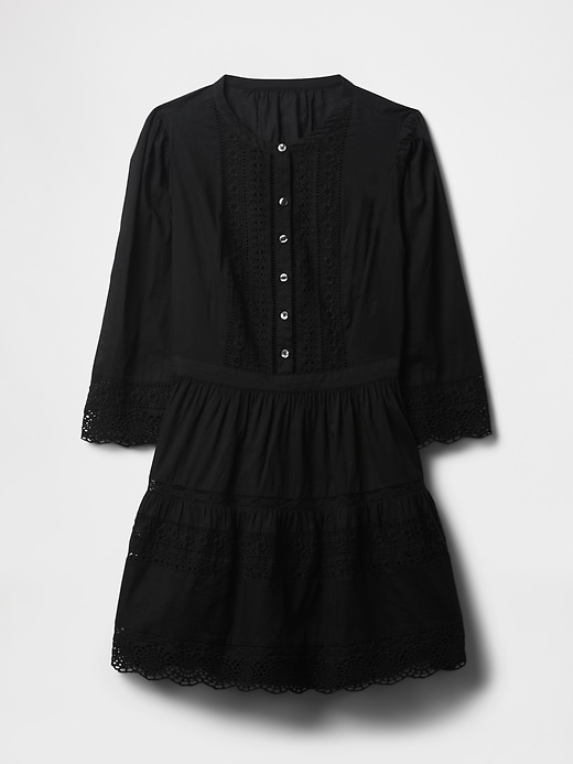 minikleid mit spitzenbesatz