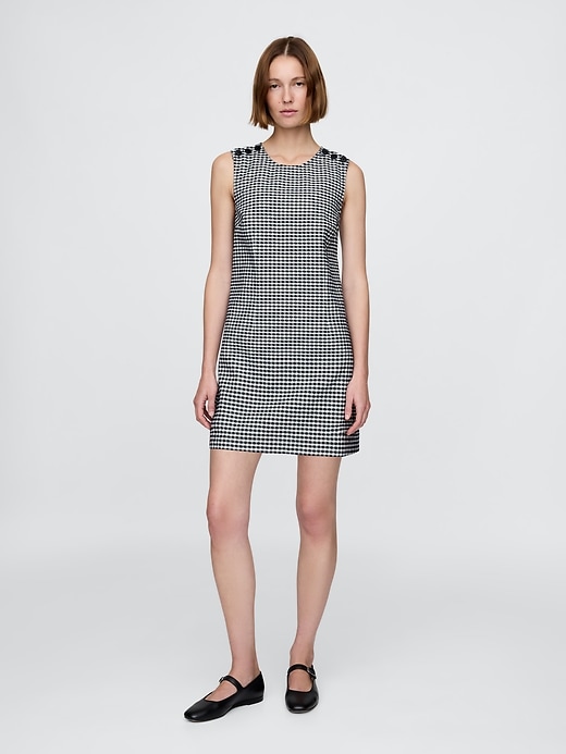 gap × dÔen gingham-jeans-minikleid