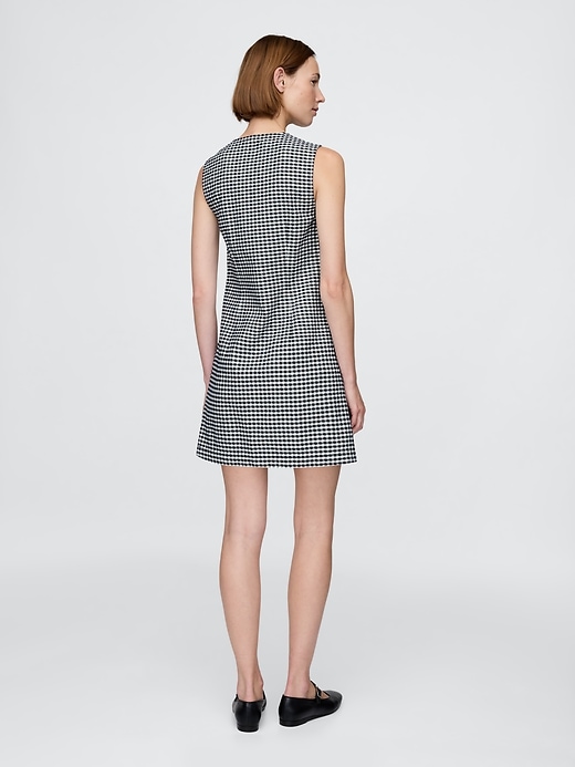 gap × dÔen gingham-jeans-minikleid