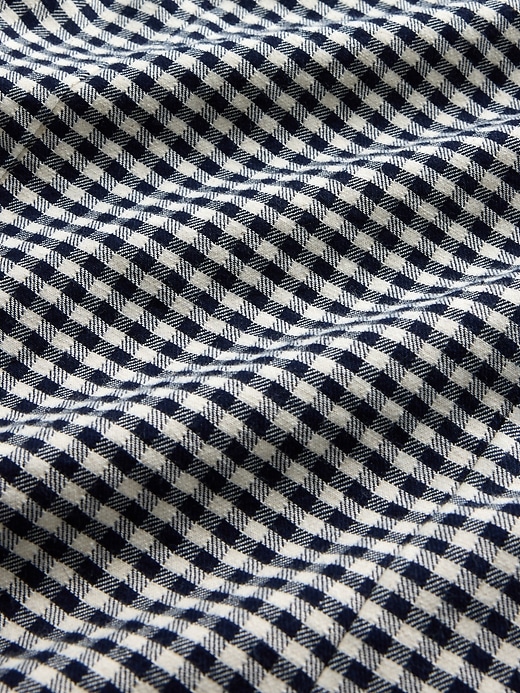 gap × dÔen gingham-jeans-minikleid