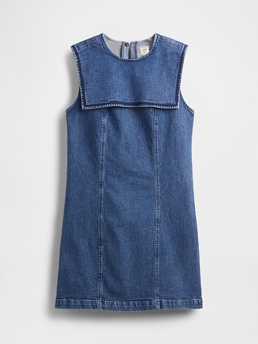 gap × dÔen denim-minikleid im matrosenstil