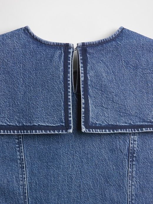gap × dÔen denim-minikleid im matrosenstil