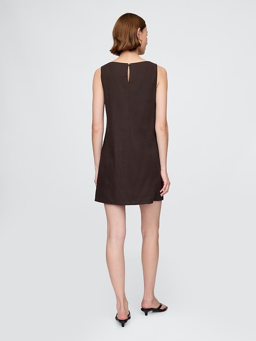 minikleid aus leinenmischung
