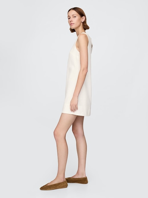 minikleid aus leinenmischung