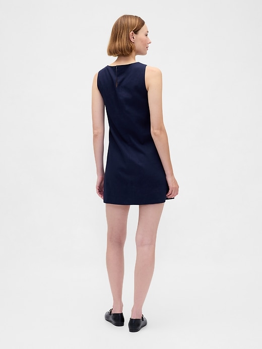 minikleid aus leinenmischung