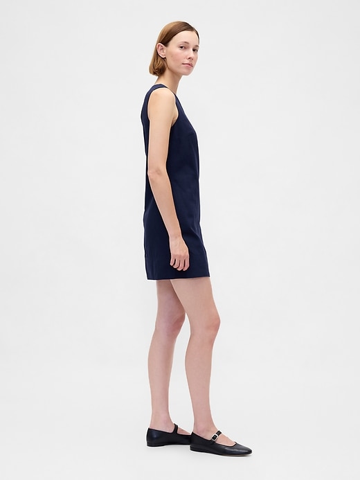 minikleid aus leinenmischung