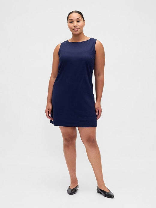 minikleid aus leinenmischung