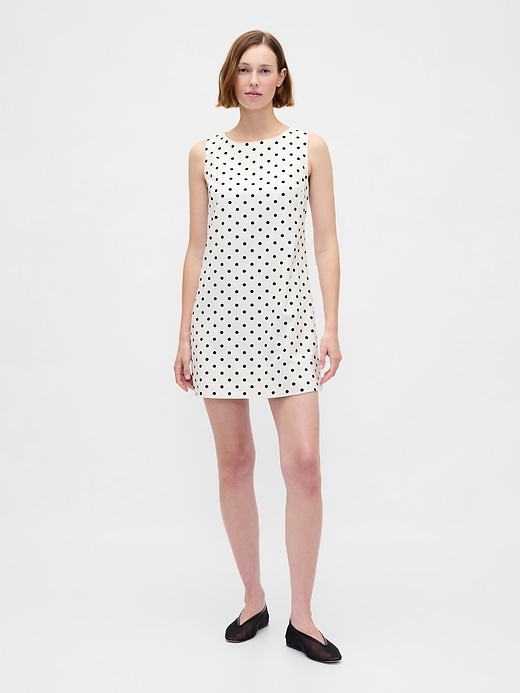 minikleid aus leinenmischung
