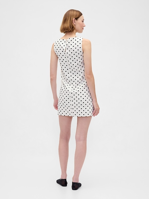minikleid aus leinenmischung