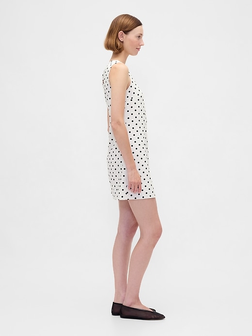 minikleid aus leinenmischung