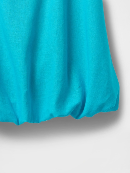 minikleid aus leinenmischung mit blasenmuster