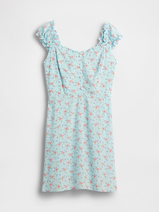 minikleid mit puffärmeln und herzausschnitt