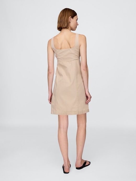 kleid mit raffung und knopfleiste