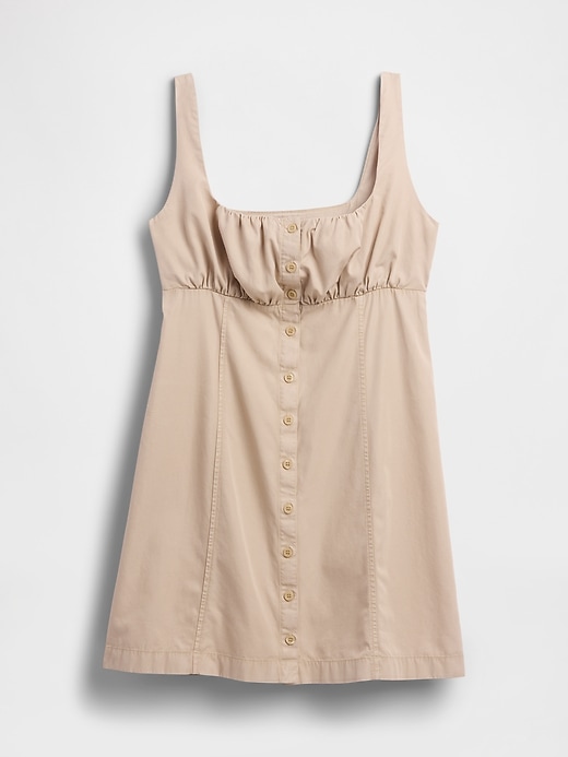 kleid mit raffung und knopfleiste