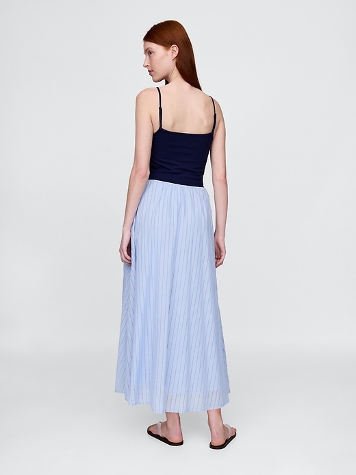 maxikleid aus jersey-mischgewebe