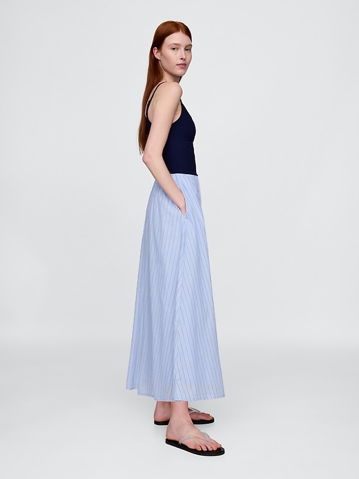 maxikleid aus jersey-mischgewebe