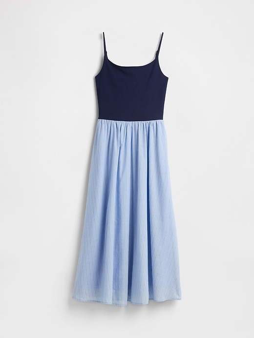 maxikleid aus jersey-mischgewebe
