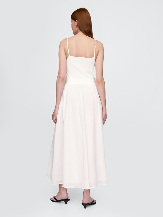 maxikleid aus jersey-mischgewebe