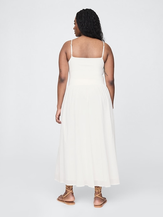 maxikleid aus jersey-mischgewebe