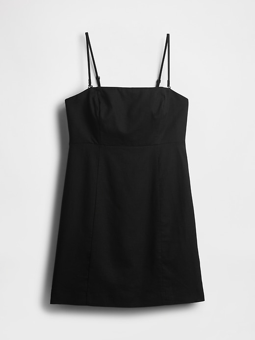 minikleid aus leinenmischung