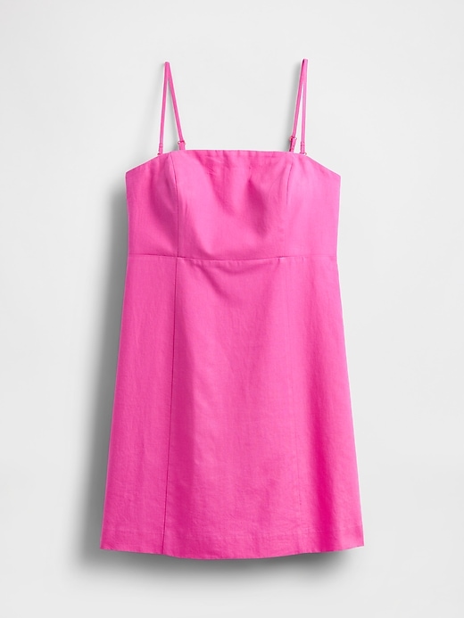 minikleid aus leinenmischung