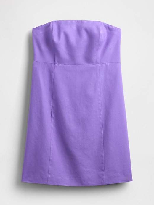 minikleid aus leinenmischung