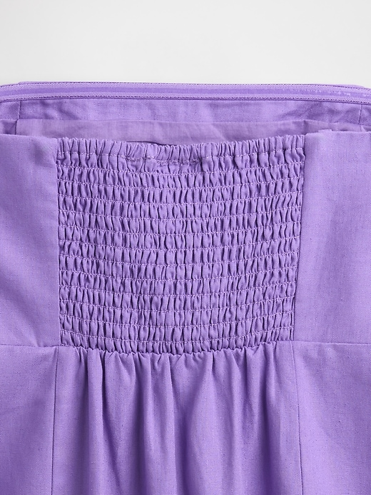 minikleid aus leinenmischung