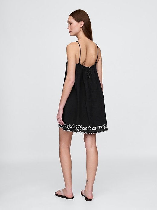 swingkleid aus besticktem baumwollgaze