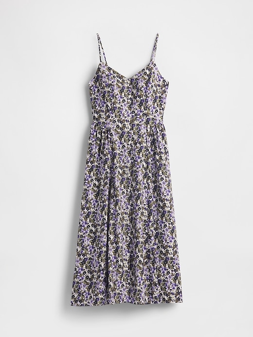 maxikleid mit blumenmuster und v-ausschnitt