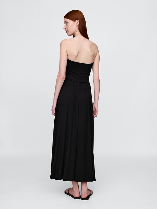 trägerloses maxikleid