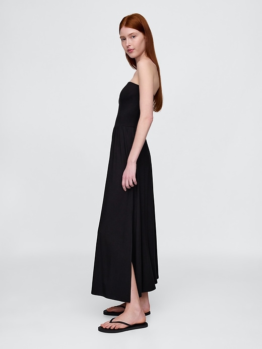 trägerloses maxikleid