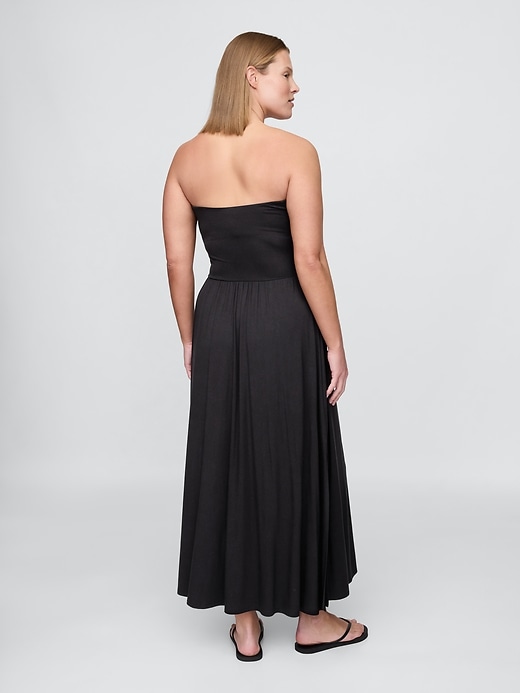 trägerloses maxikleid