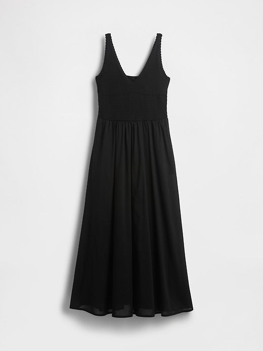 gehäkeltes maxikleid aus verschiedenen materialien