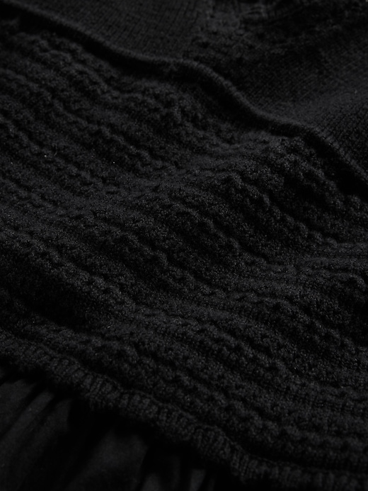 gehäkeltes maxikleid aus verschiedenen materialien