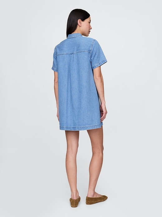 ultraweiches denim-minikleid zum Überziehen