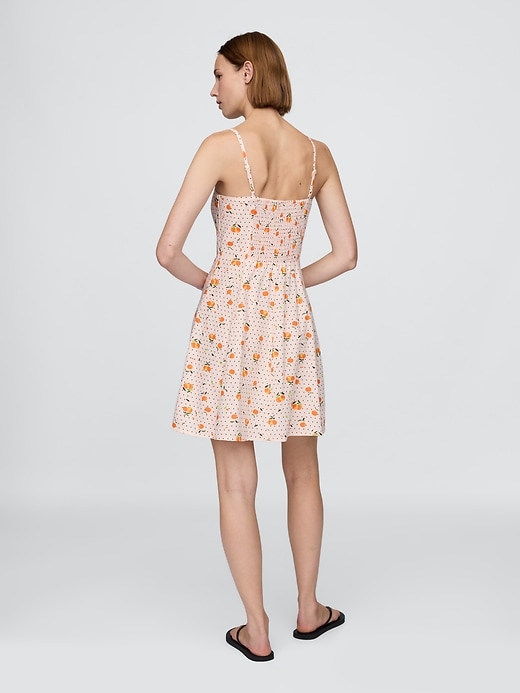 minikleid aus leinenmischung mit gerafftem oberteil