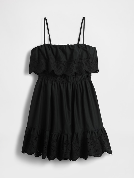 minikleid mit Ösen und rüschen