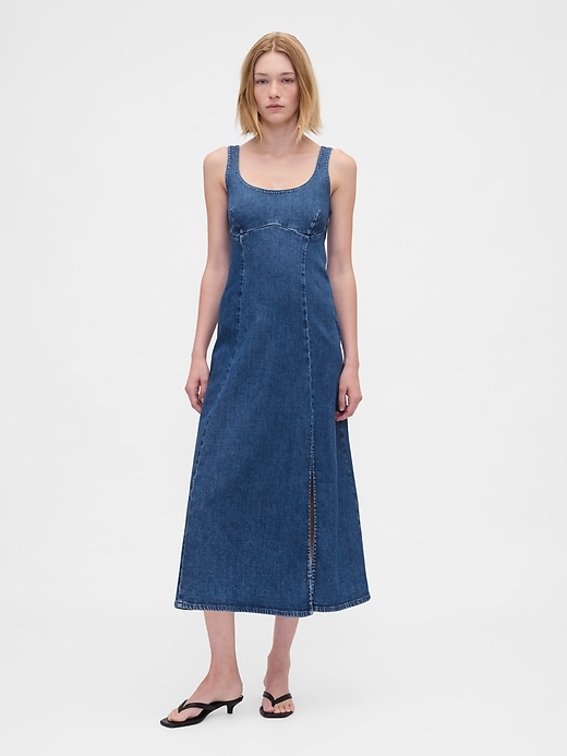 jeans-midikleid