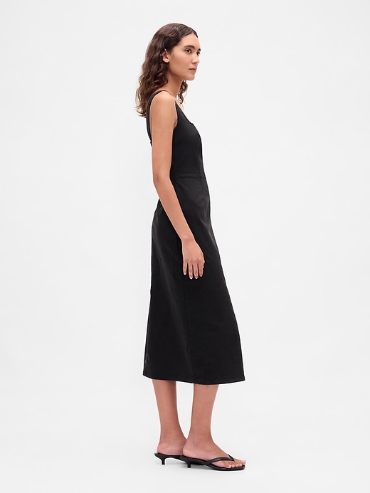 jeans-bodycon-midikleid