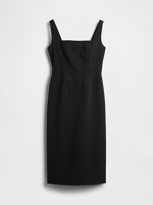 jeans-bodycon-midikleid