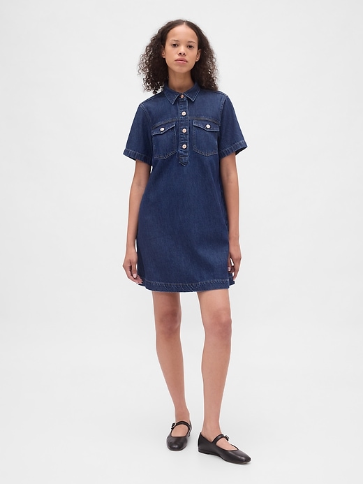 ultraweiches denim-minikleid