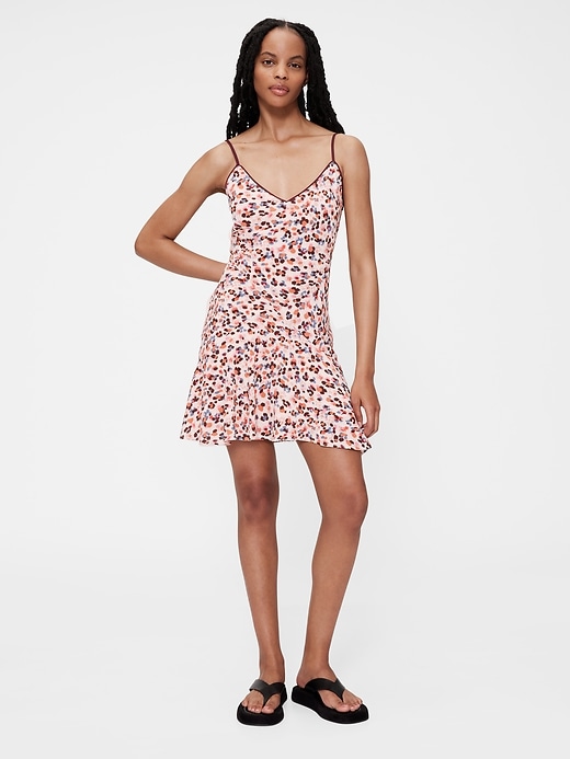 gapstudio crêpe slip minikleid