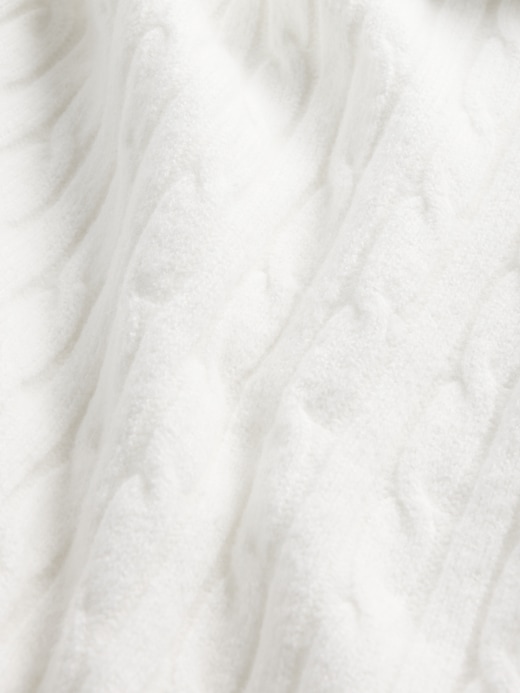 cashsoft mini-strickkleid mit zopfmuster