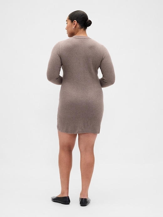 cashsoft rippstrick-mini-strickkleid mit taschen