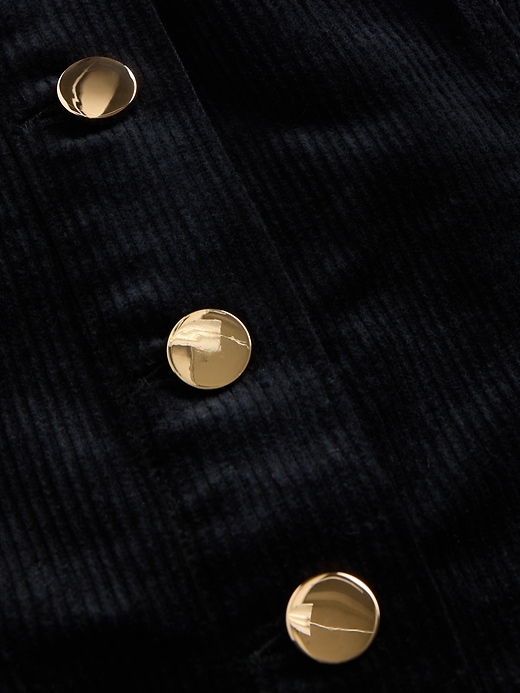 trägerloses minikleid aus cord