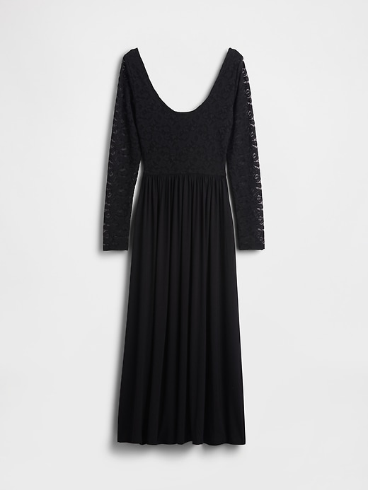 maxikleid aus verschiedenen materialien